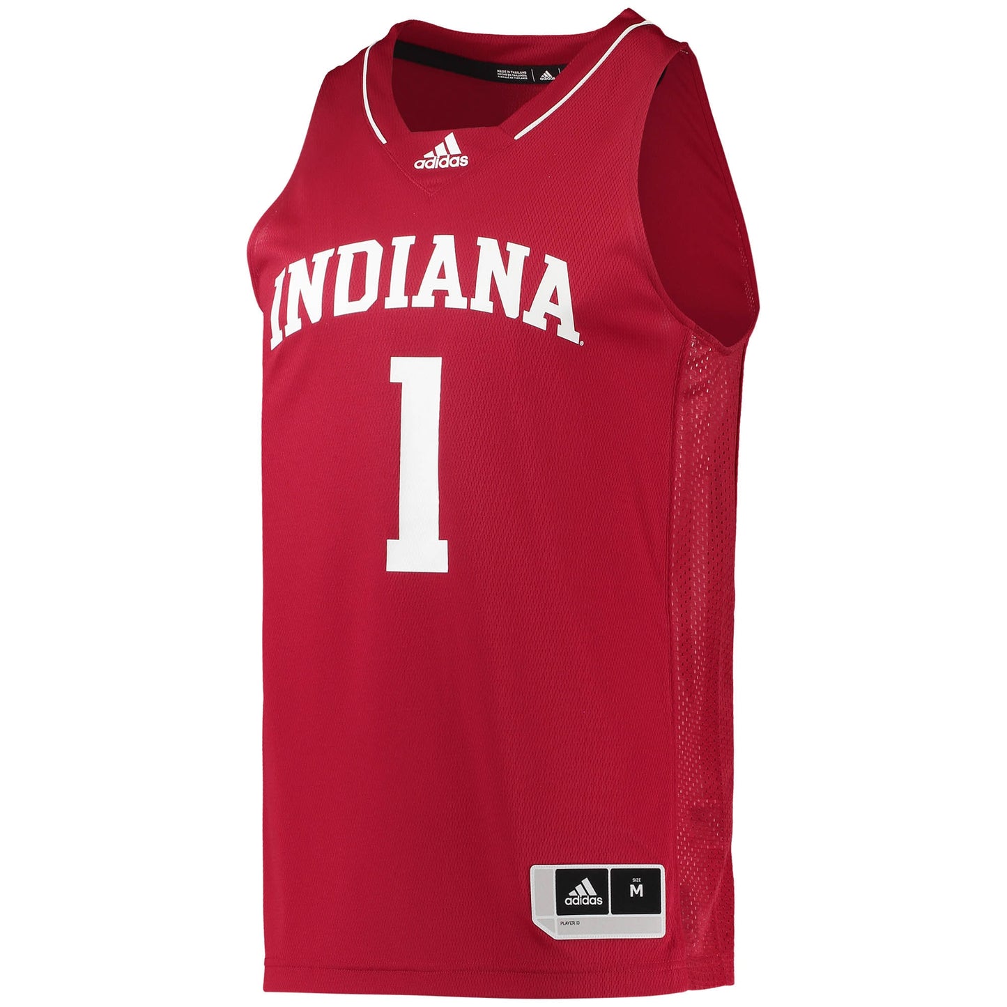#1 Indiana Hoosiers adidas Swingman Team Basketball Jersey - White