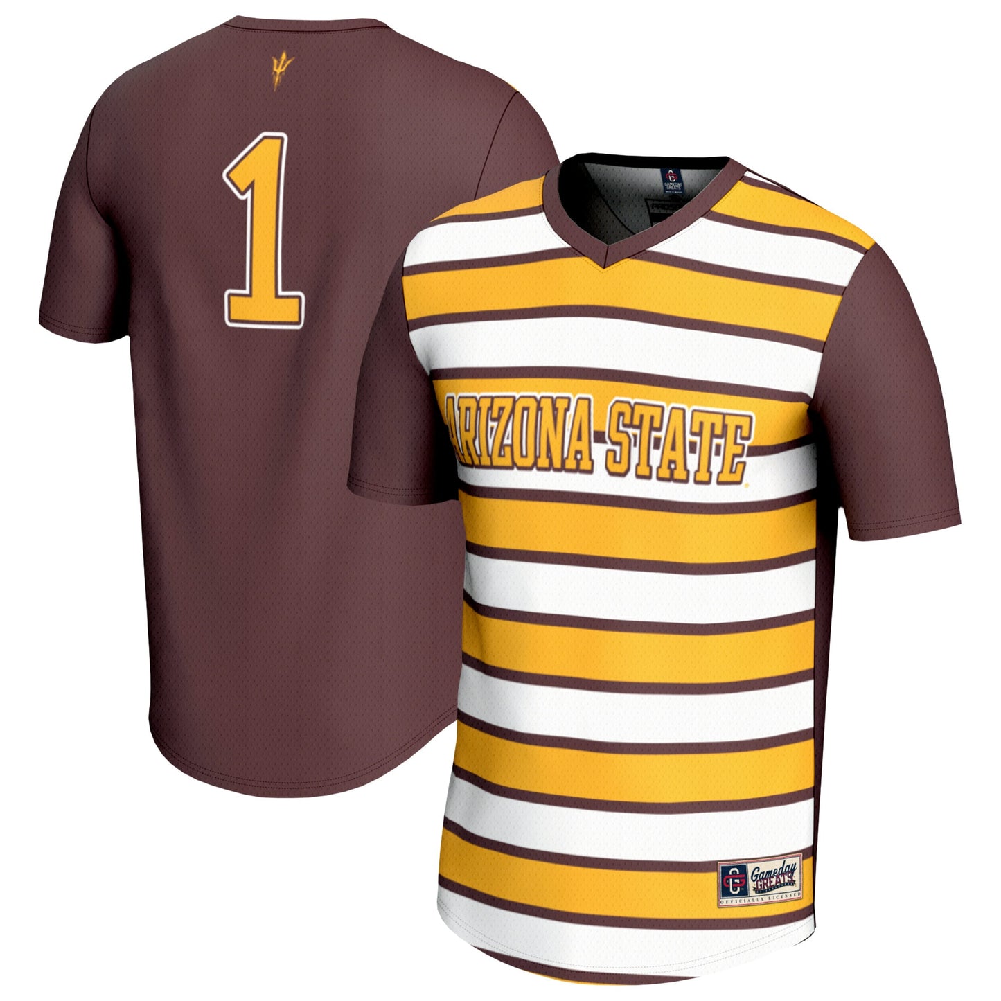 #1 Arizona State Sun Devils GameDay Greats Lightweight Soccer Fashion Jersey  - Maroon