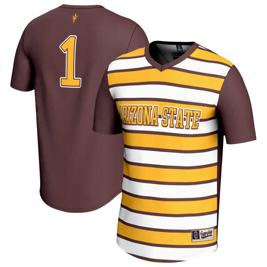 #1 Arizona State Sun Devils GameDay Greats Lightweight Soccer Fashion Jersey  - Maroon
