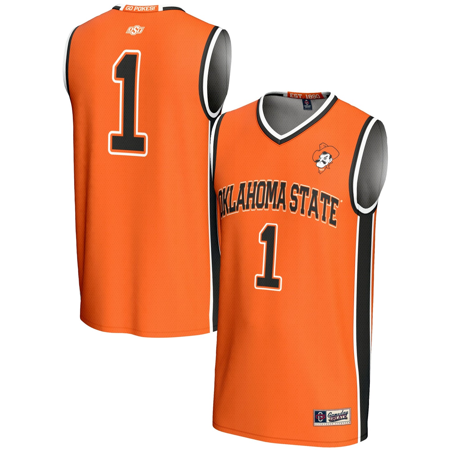 #1 Oklahoma State Cowboys GameDay Greats Youth Lightweight Basketball Jersey - Orange