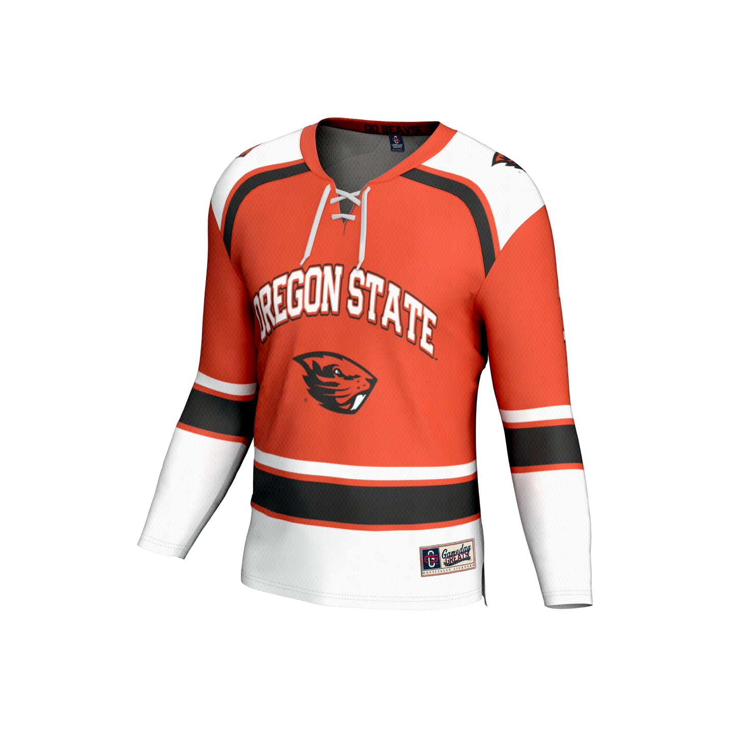 #1 Oregon State Beavers GameDay Greats Youth Lightweight Hockey Fashion Jersey - White