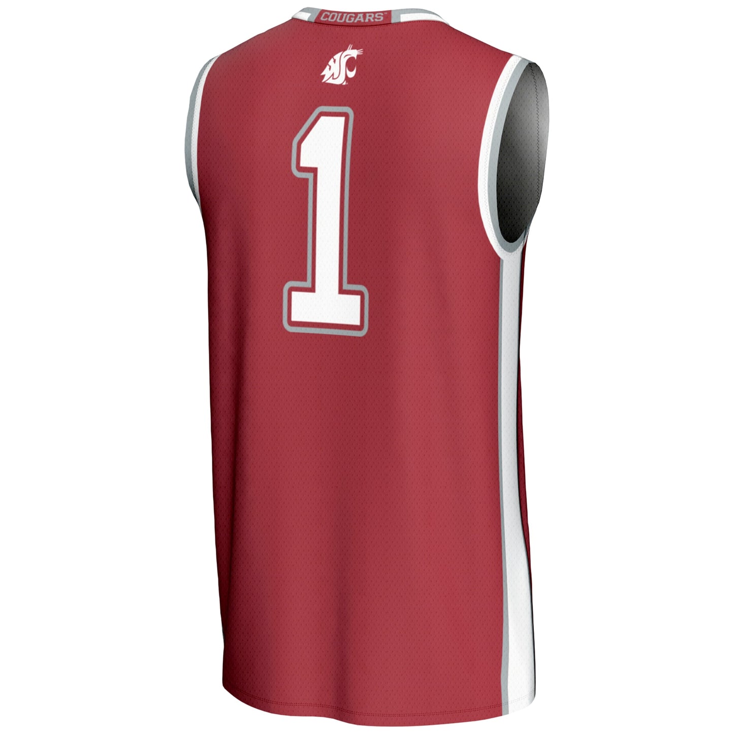 #1  Washington State Cougars GameDay Greats  Lightweight Basketball Jersey - White