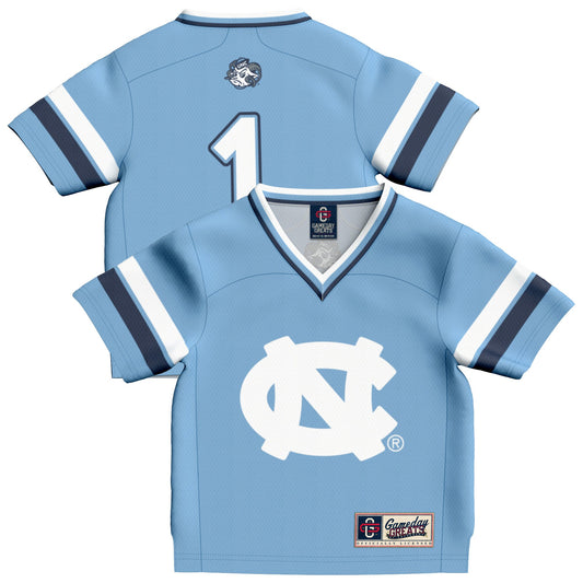 #1 North Carolina Tar Heels GameDay Greats Infant Lightweight Collegiate Football Fashion Jersey - Carolina Blue