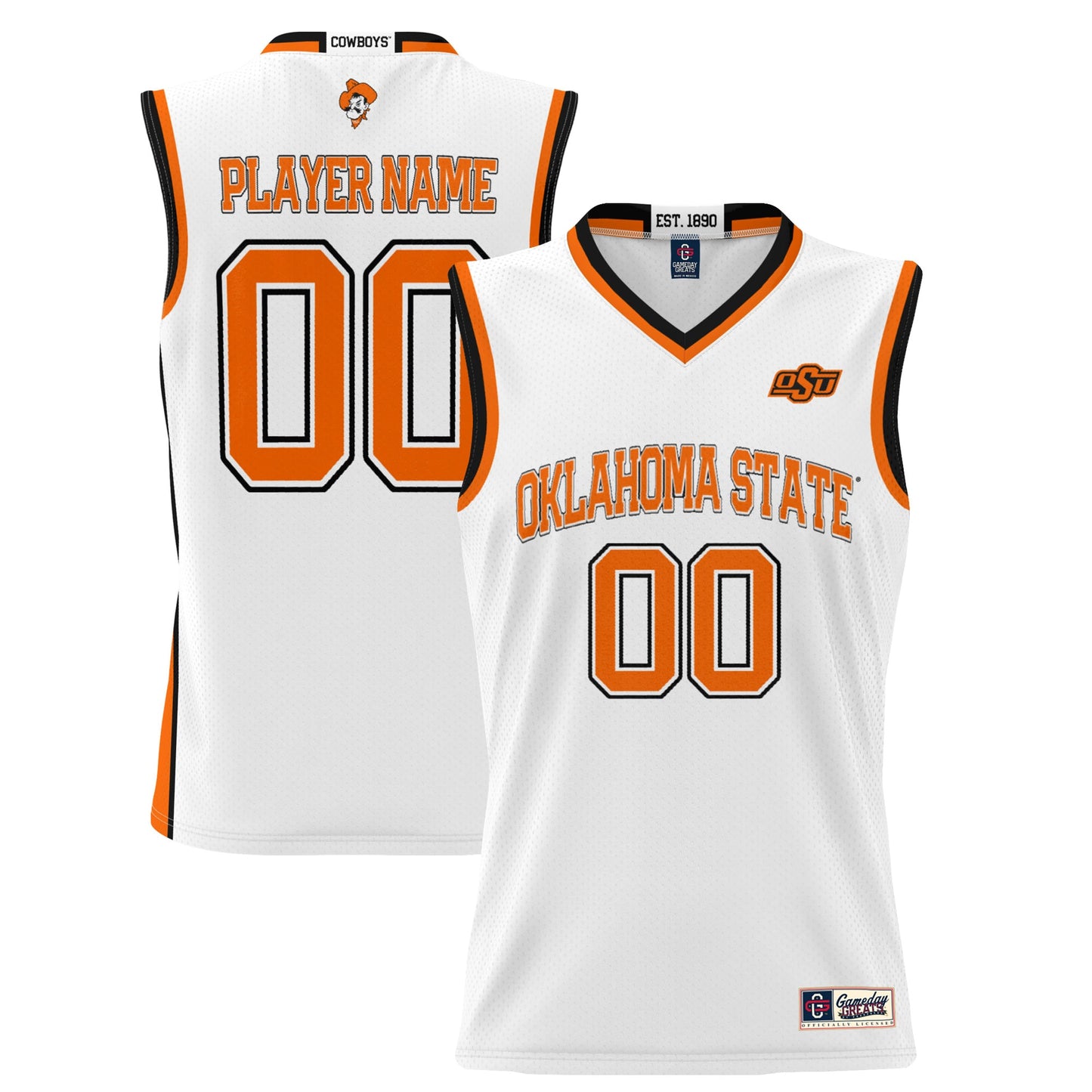Oklahoma State Cowboys GameDay Greats Youth NIL Pick-A-Player Lightweight Women's Basketball Jersey - White