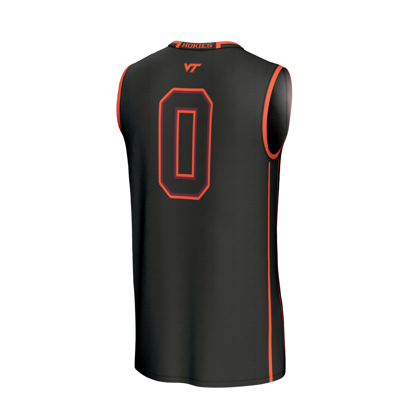 #0 Virginia Tech Hokies GameDay Greats Unisex Lightweight Collegiate Basketball Fashion Jersey - Black