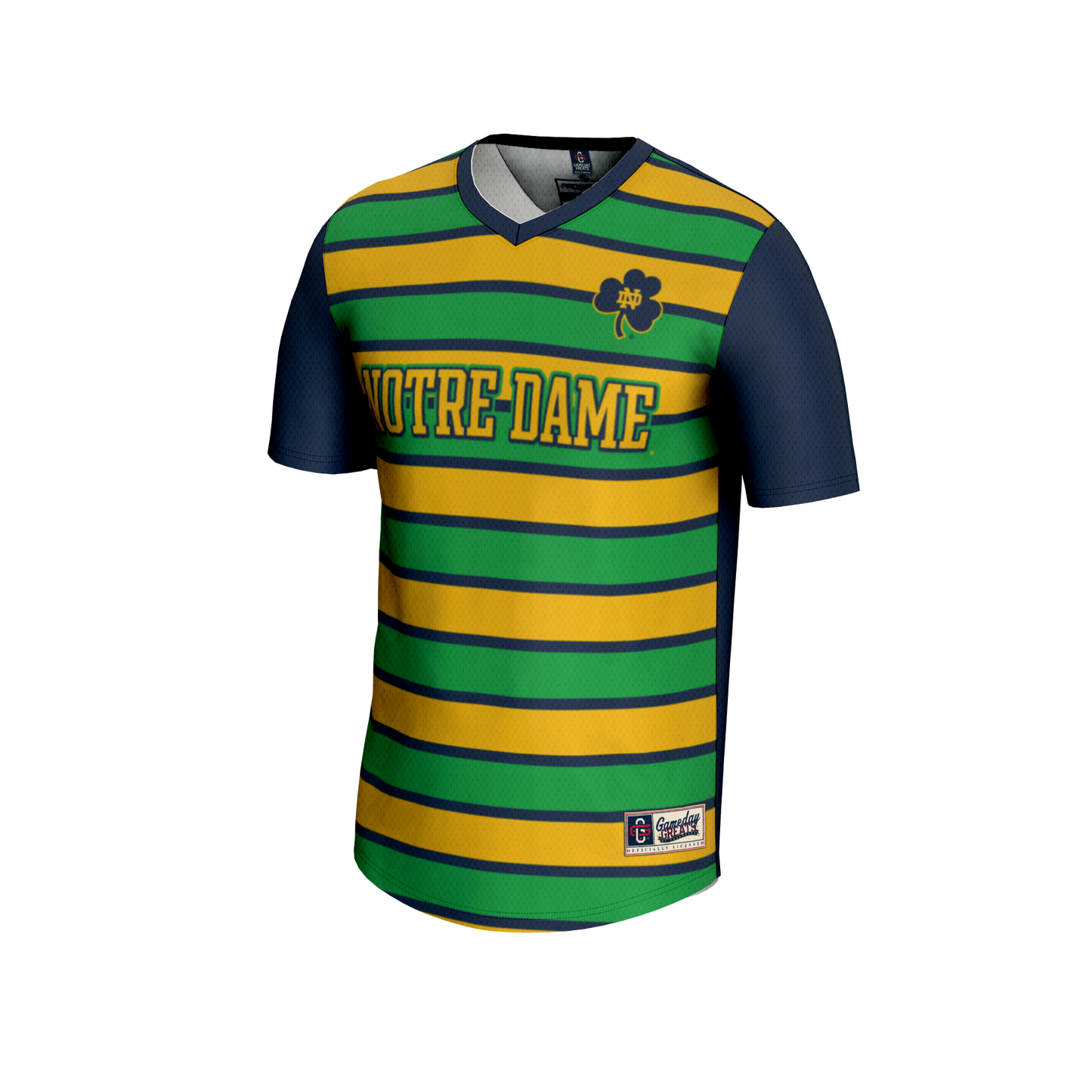 #1 Notre Dame Fighting Irish GameDay Greats Unisex Lightweight Soccer Fashion Jersey - Navy
