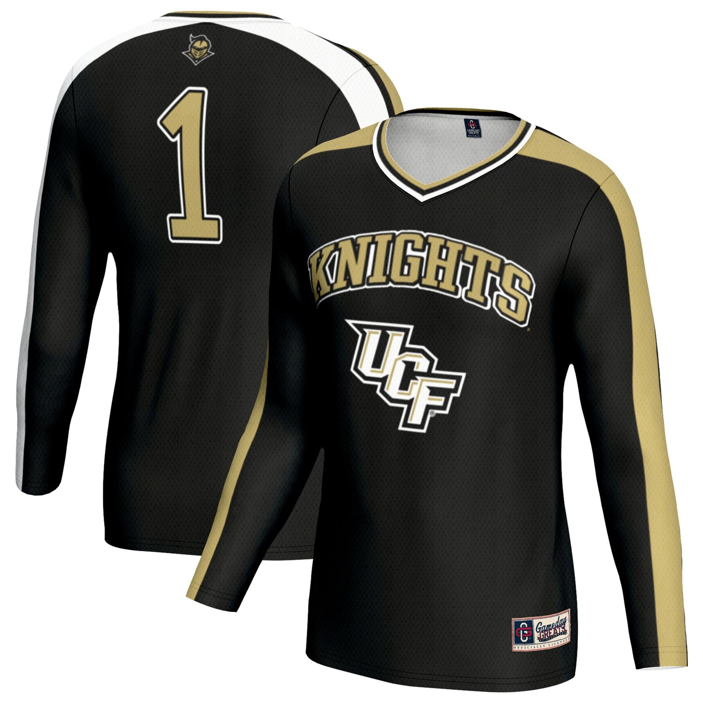 UCF Knights GameDay Greats Youth Women's Volleyball Lightweight Fashion Jersey - Black