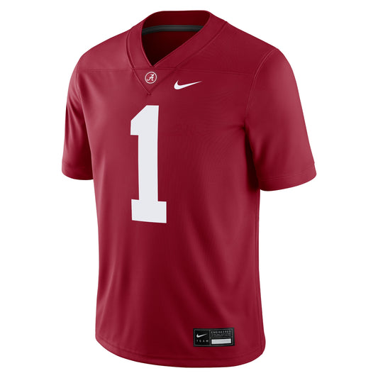 #1 Alabama Crimson Tide Nike Game Jersey - Crimson