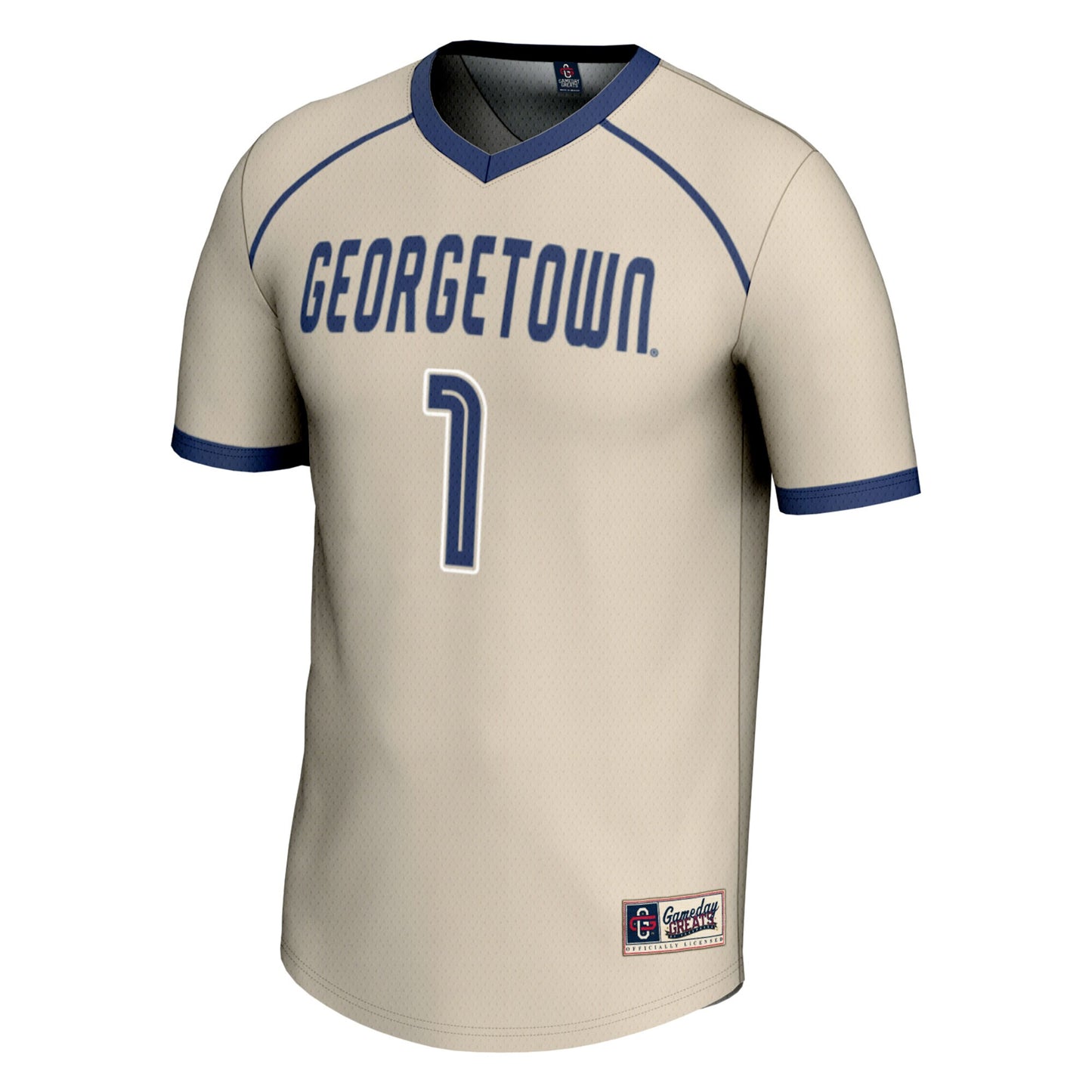 #1 Georgetown Hoyas GameDay Greats Youth Lightweight Women's Lacrosse Jersey - Gray