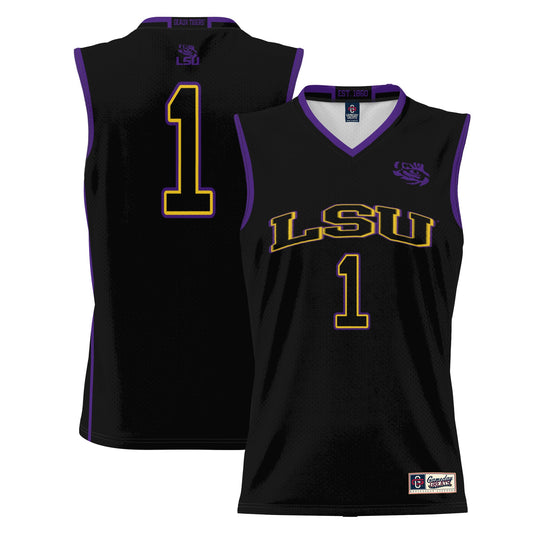 #1  LSU Tigers GameDay Greats  Lightweight Basketball Jersey - Black
