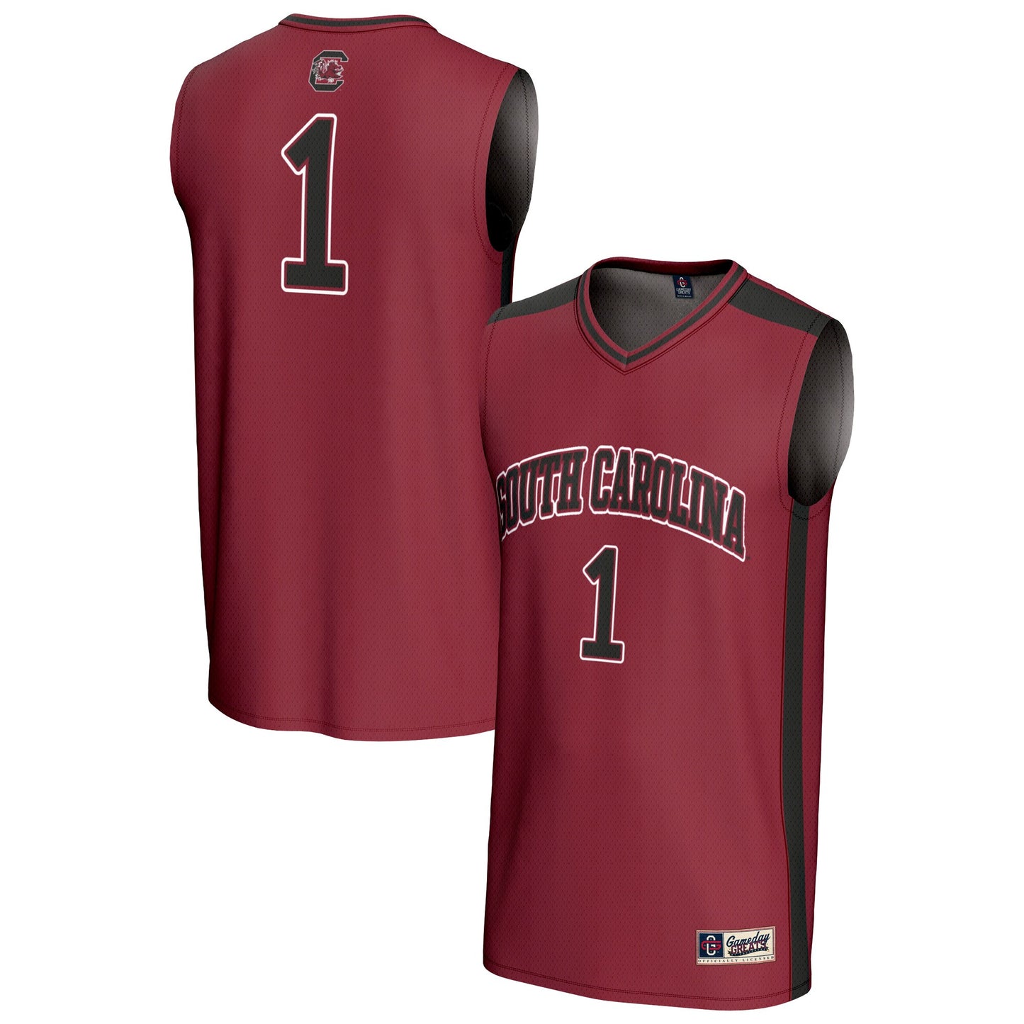 #1 South Carolina Gamecocks GameDay Greats Unisex Lightweight Collegiate Basketball Fashion Jersey - Garnet