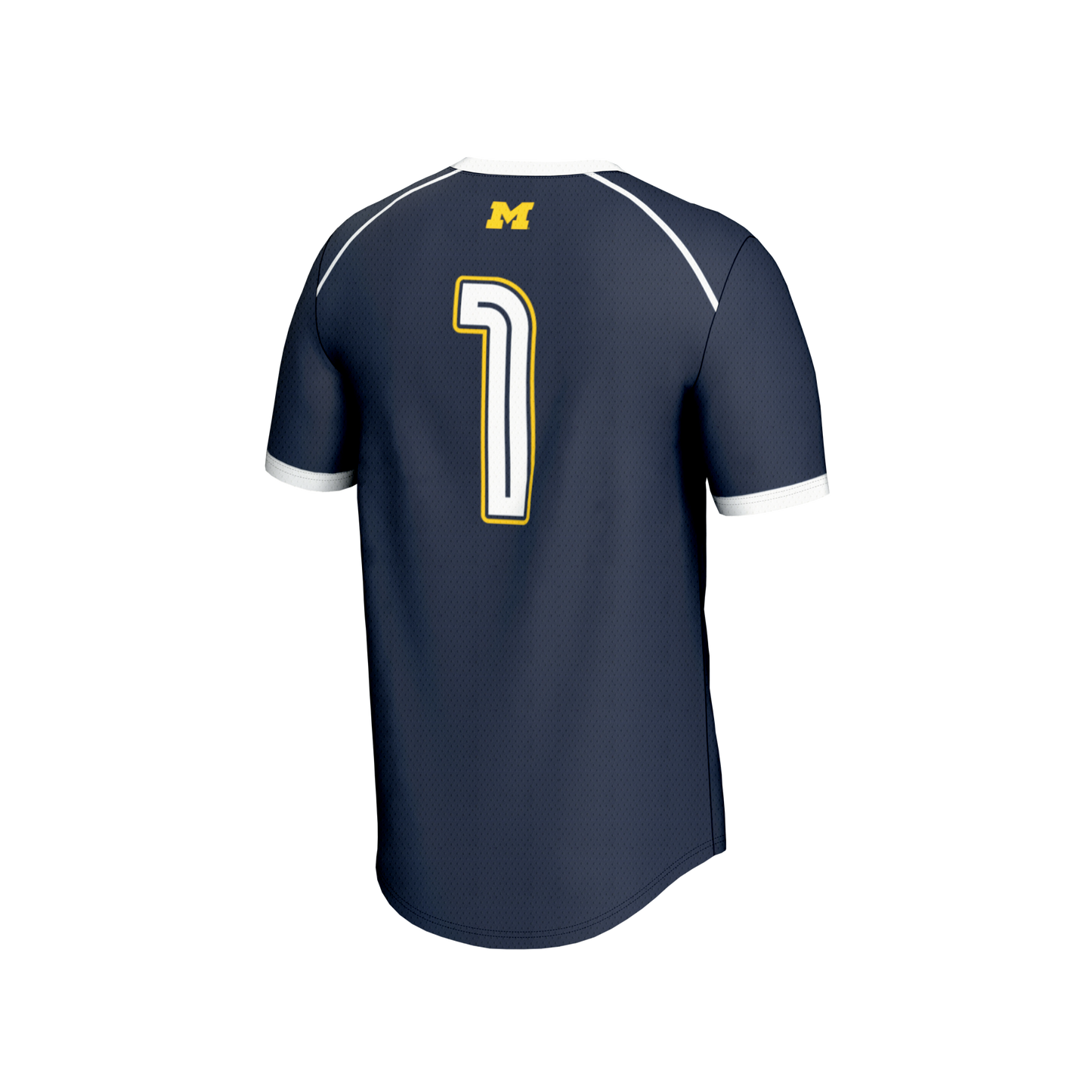 #1 Michigan Wolverines GameDay Greats Unisex Lightweight Women's Lacrosse Fashion Jersey  - Navy