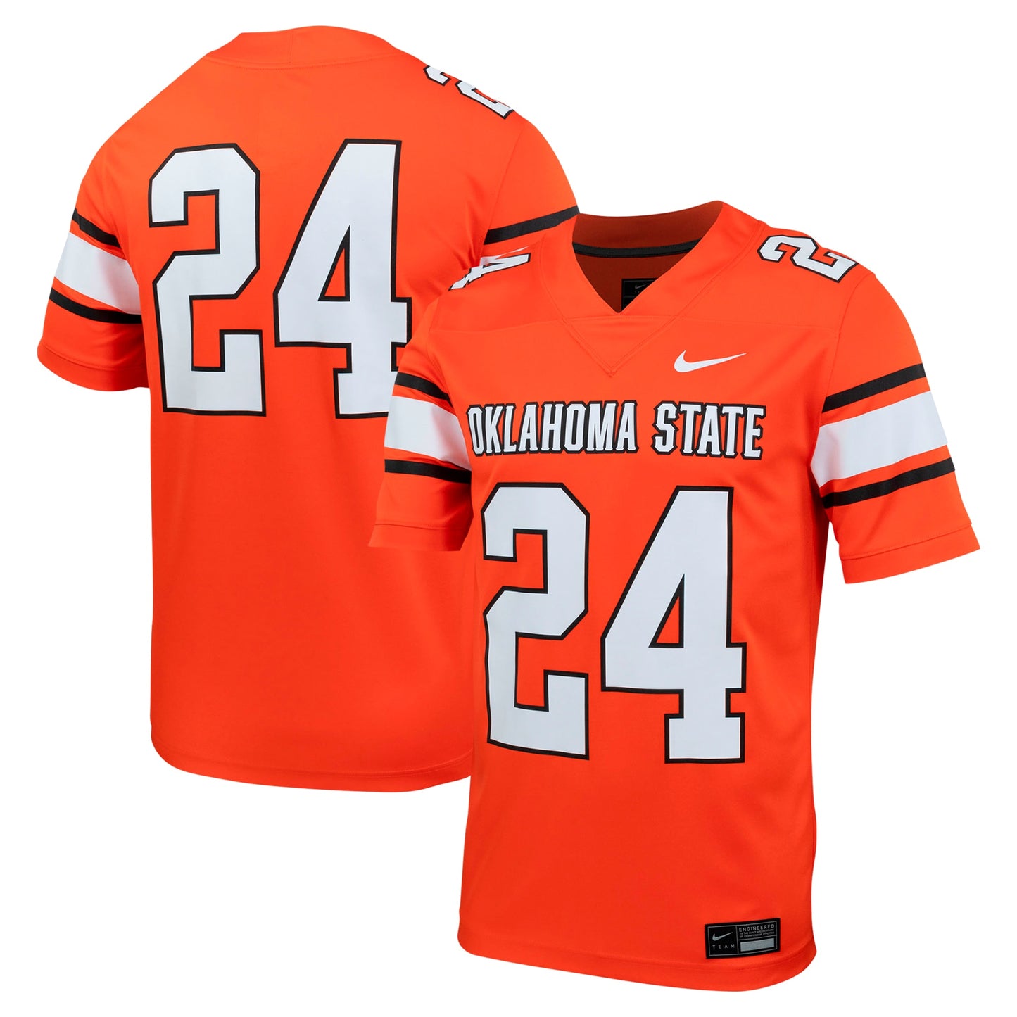 #24 Oklahoma State Cowboys Nike Untouchable Football Jersey – Orange