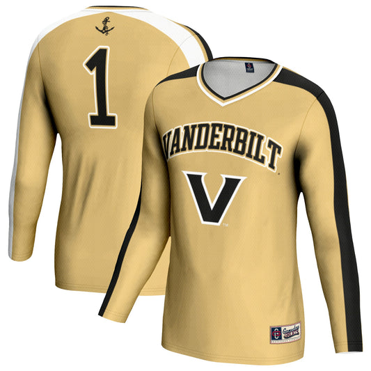 Vanderbilt Commodores GameDay Greats Youth Women's Volleyball Lightweight Fashion Jersey - Gold