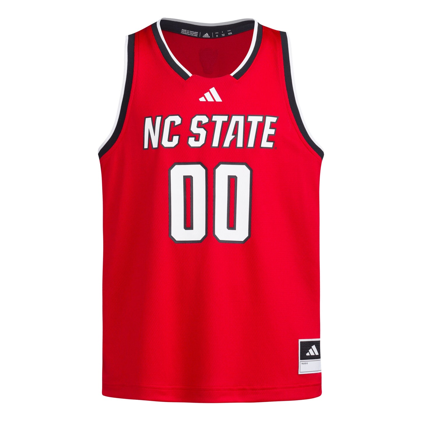 #00 NC State Wolfpack adidas Youth Swingman Jersey - Red