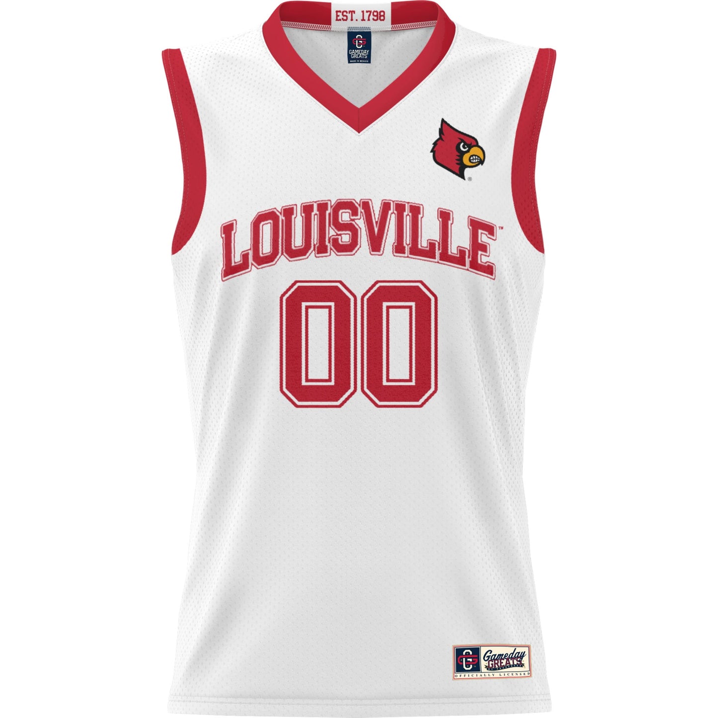 Louisville Cardinals GameDay Greats Unisex  Lightweight NIL Pick-A-Player Women's Basketball Jersey - White