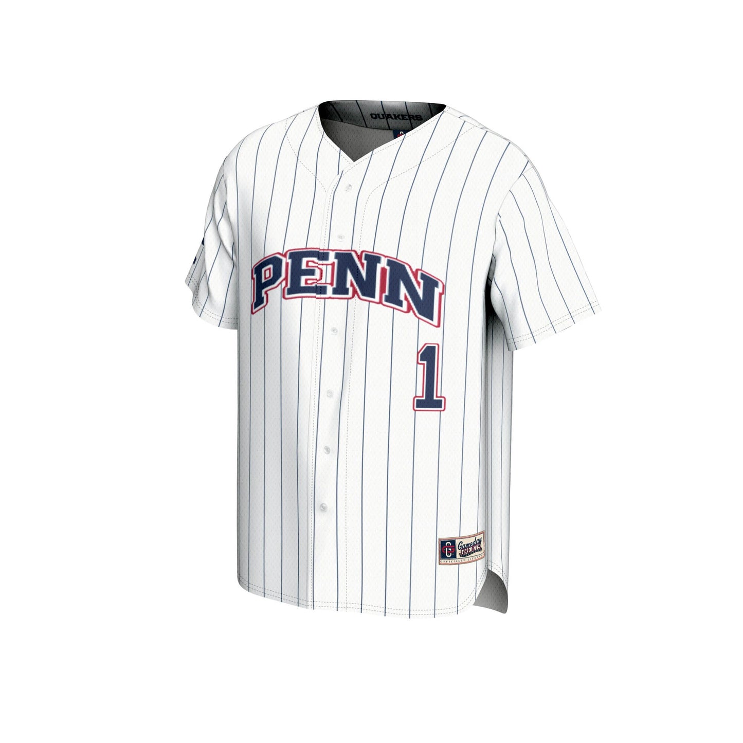 #1 Pennsylvania Quakers GameDay Greats Lightweight Baseball Jersey - White