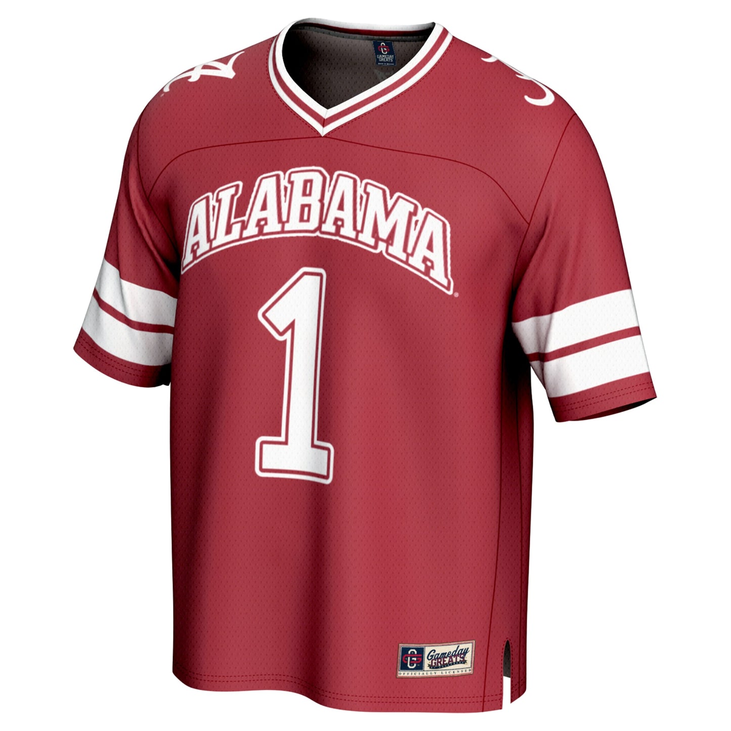 #1 Alabama Crimson Tide GameDay Greats Unisex Lightweight Collegiate Football Fashion Jersey - Crimson
