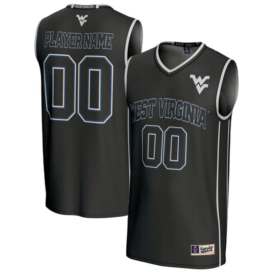 West Virginia Mountaineers GameDay Greats Unisex Lightweight Collegiate Women's Basketball NIL Pick-A-Player Fashion Jersey - Black