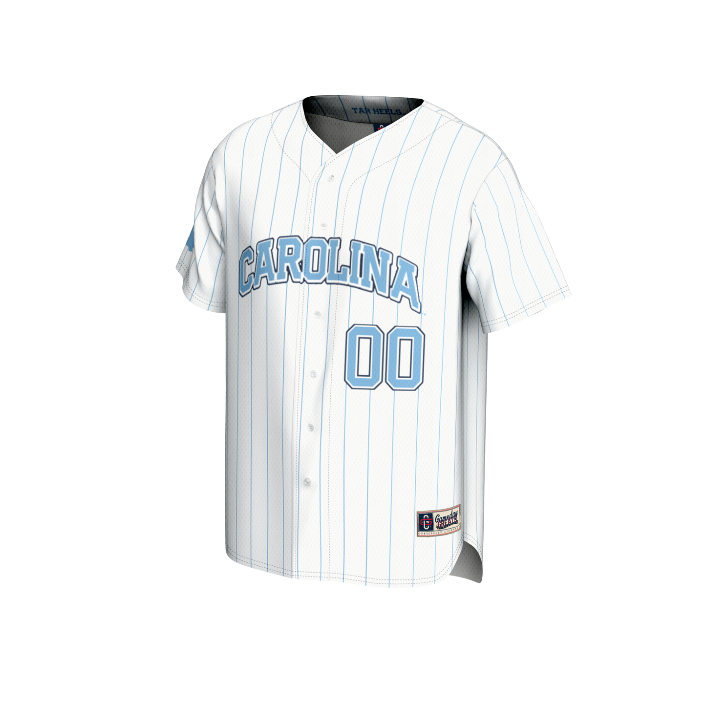 North Carolina Tar Heels GameDay Greats NIL Pick-A-Player Lightweight Baseball Jersey - White