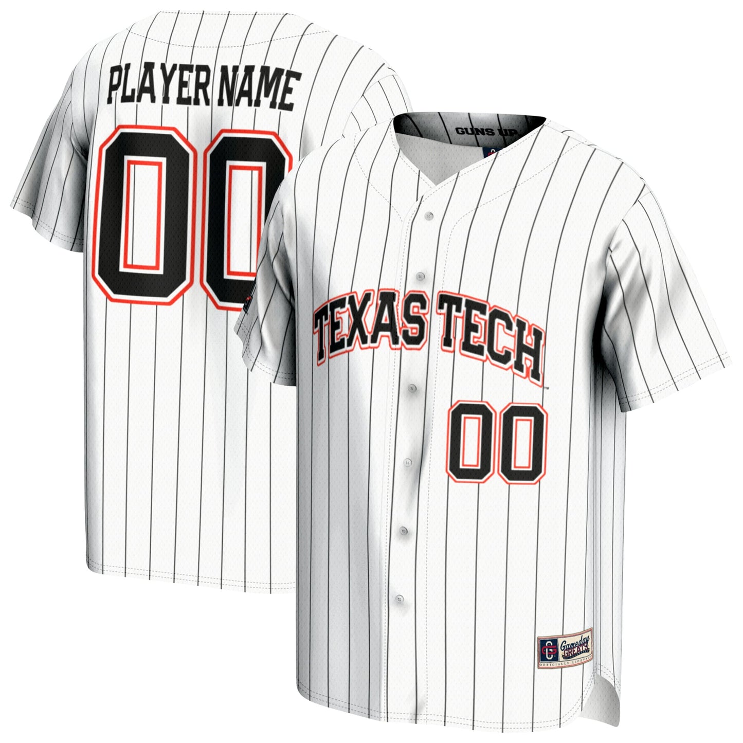 Texas Tech Red Raiders GameDay Greats Youth NIL Pick-A-Player Baseball Lightweight Jersey - Red