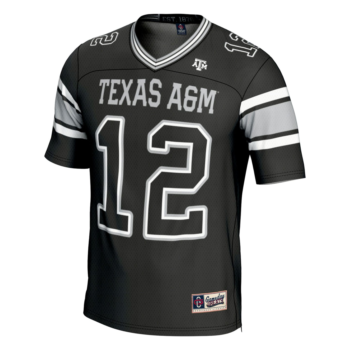 #12 Texas A&M Aggies GameDay Greats Football Lightweight Fashion Jersey - Black