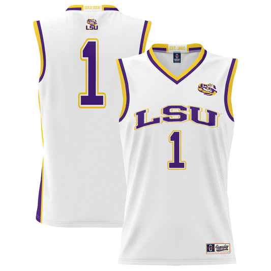 #1  LSU Tigers GameDay Greats  Lightweight Basketball Jersey - White