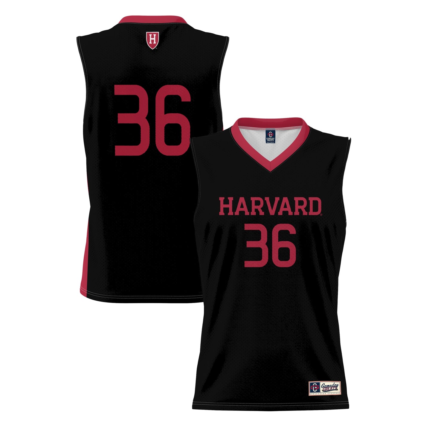 #36 Harvard Crimson GameDay Greats Lightweight Basketball Jersey - White