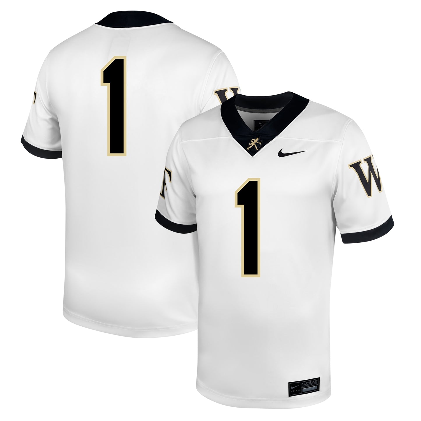 #1 Wake Forest Demon Deacons Nike Untouchable Football Jersey – White