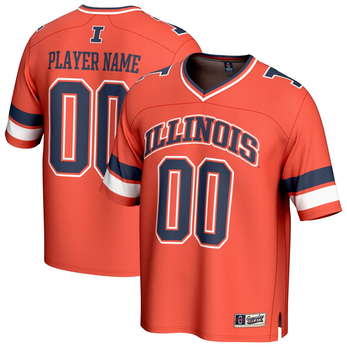 Illinois Fighting Illini GameDay Greats Youth NIL Pick-A-Player Football Fashion Jersey - Orange