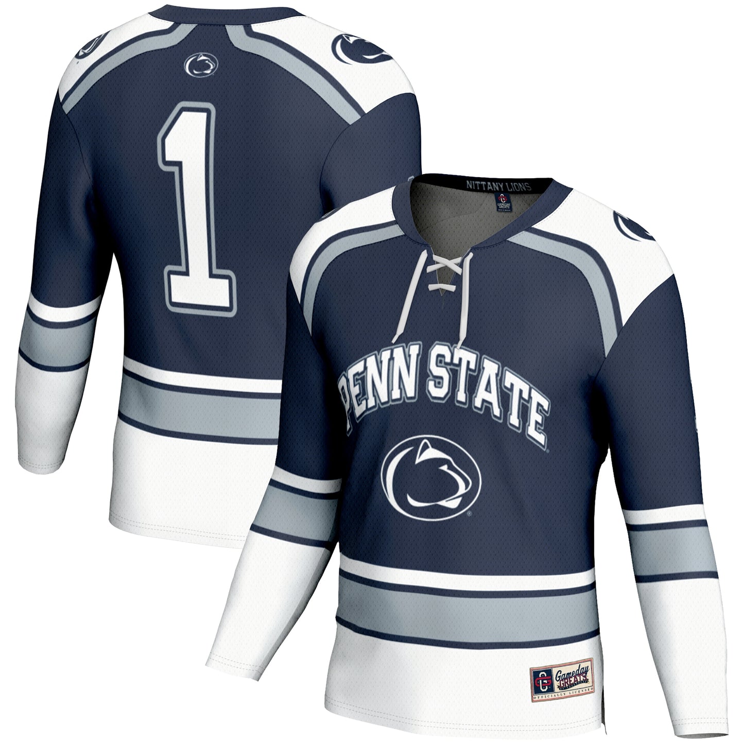#1 Penn State Nittany Lions GameDay Greats Youth Hockey Jersey - Navy