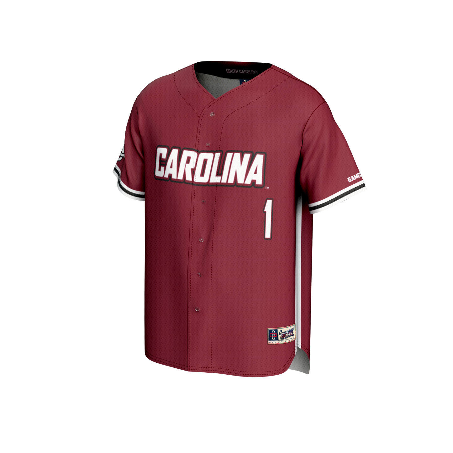#1 South Carolina Gamecocks GameDay Greats Youth Lightweight Baseball Fashion Jersey - Garnet