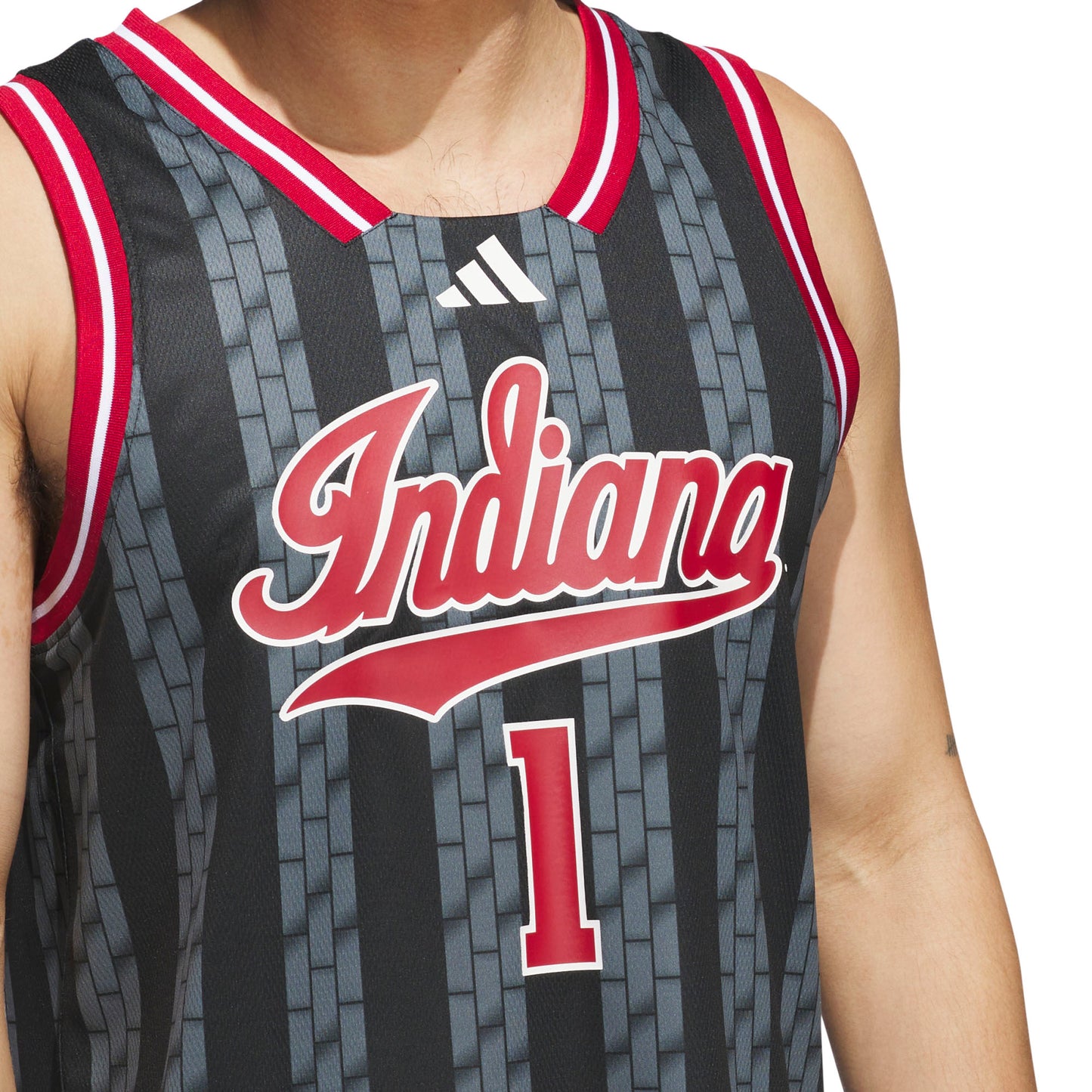 #1 Indiana Hoosiers adidas Replica Swingman Jersey - White