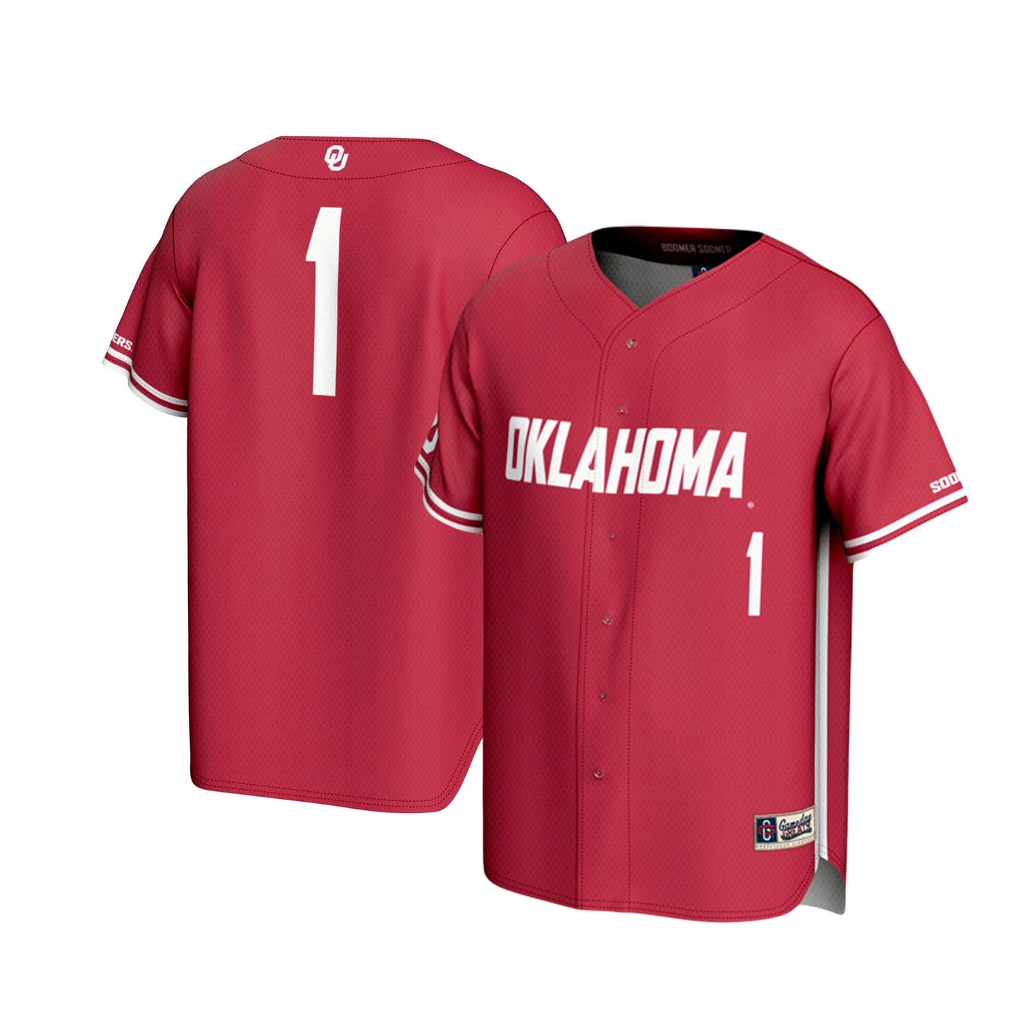 #1 Oklahoma Sooners GameDay Greats Lightweight Baseball Jersey - White
