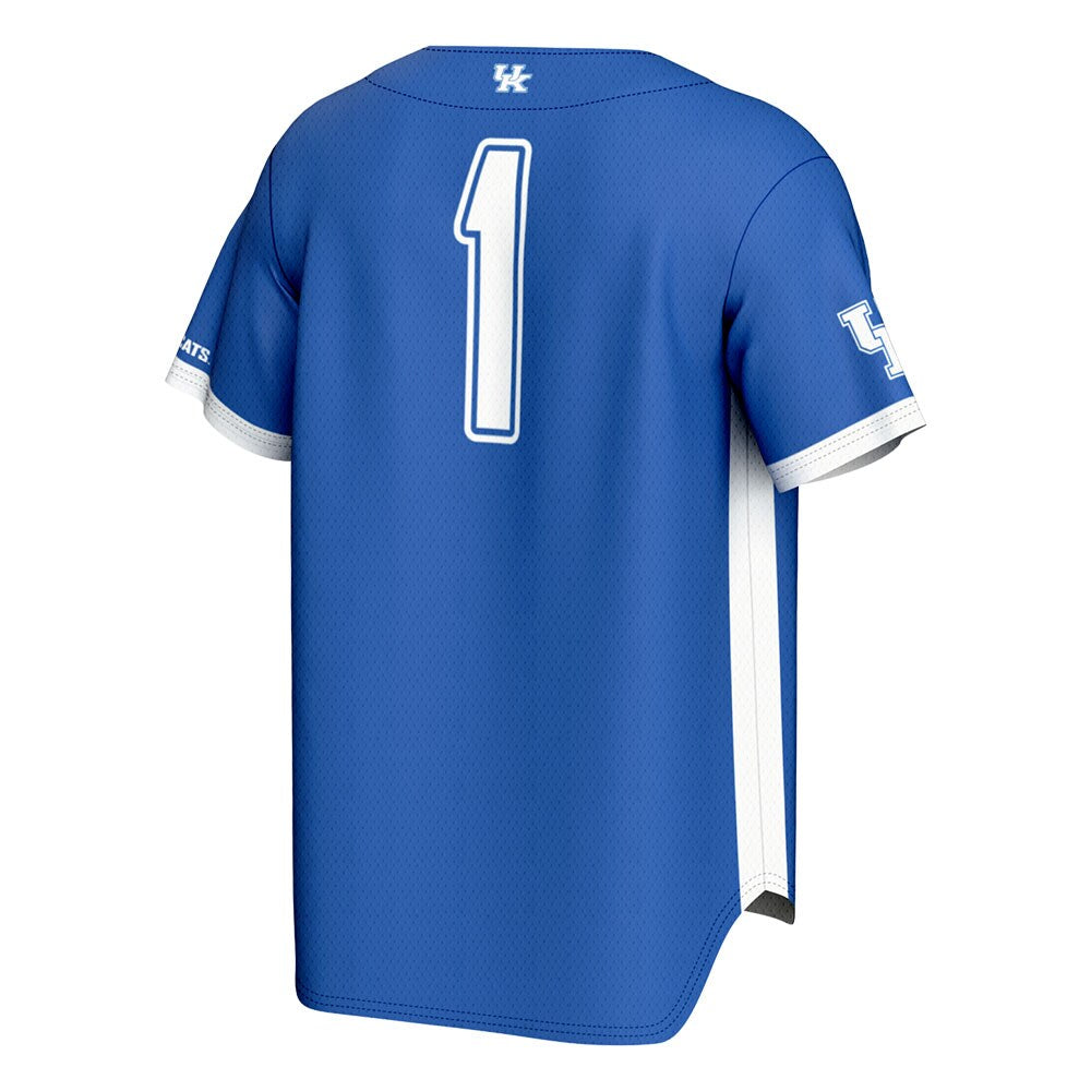 #1 Kentucky Wildcats GameDay Greats Youth Lightweight Baseball Jersey - White