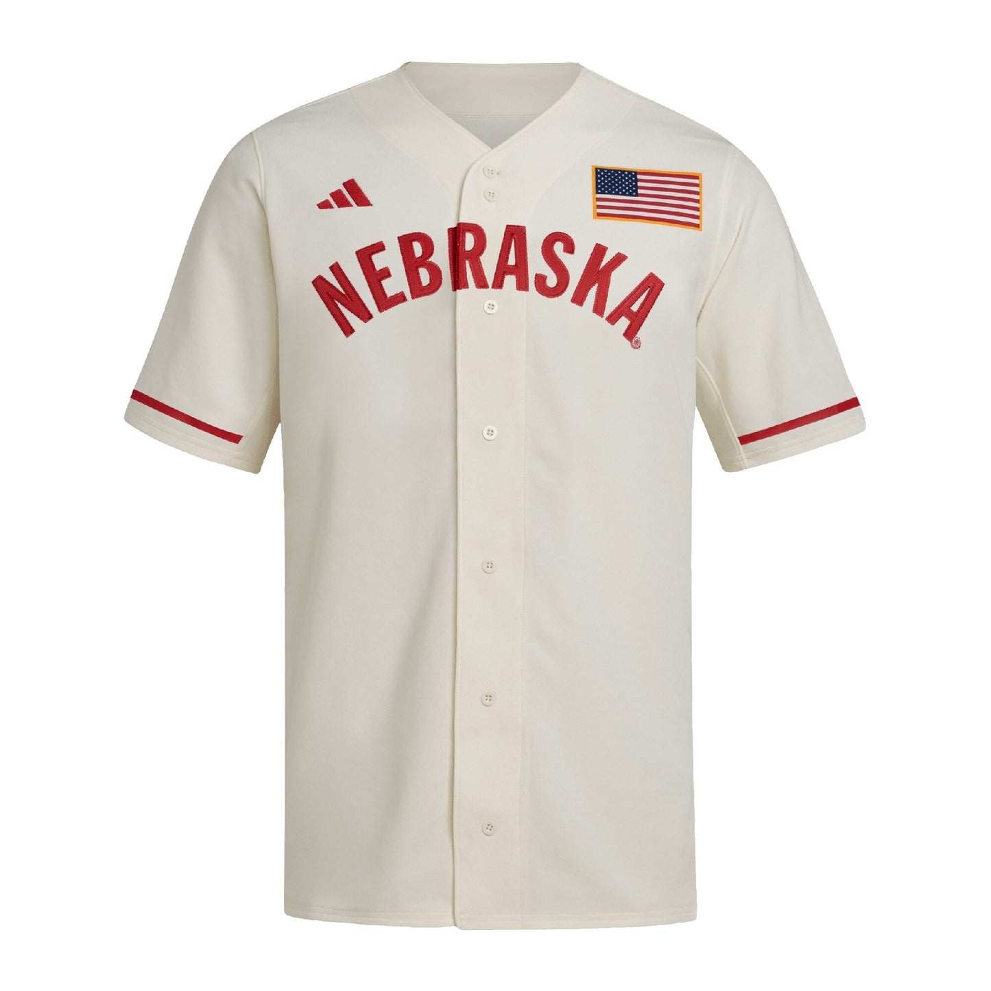 Nebraska Huskers adidas Replica Baseball Jersey - Gray
