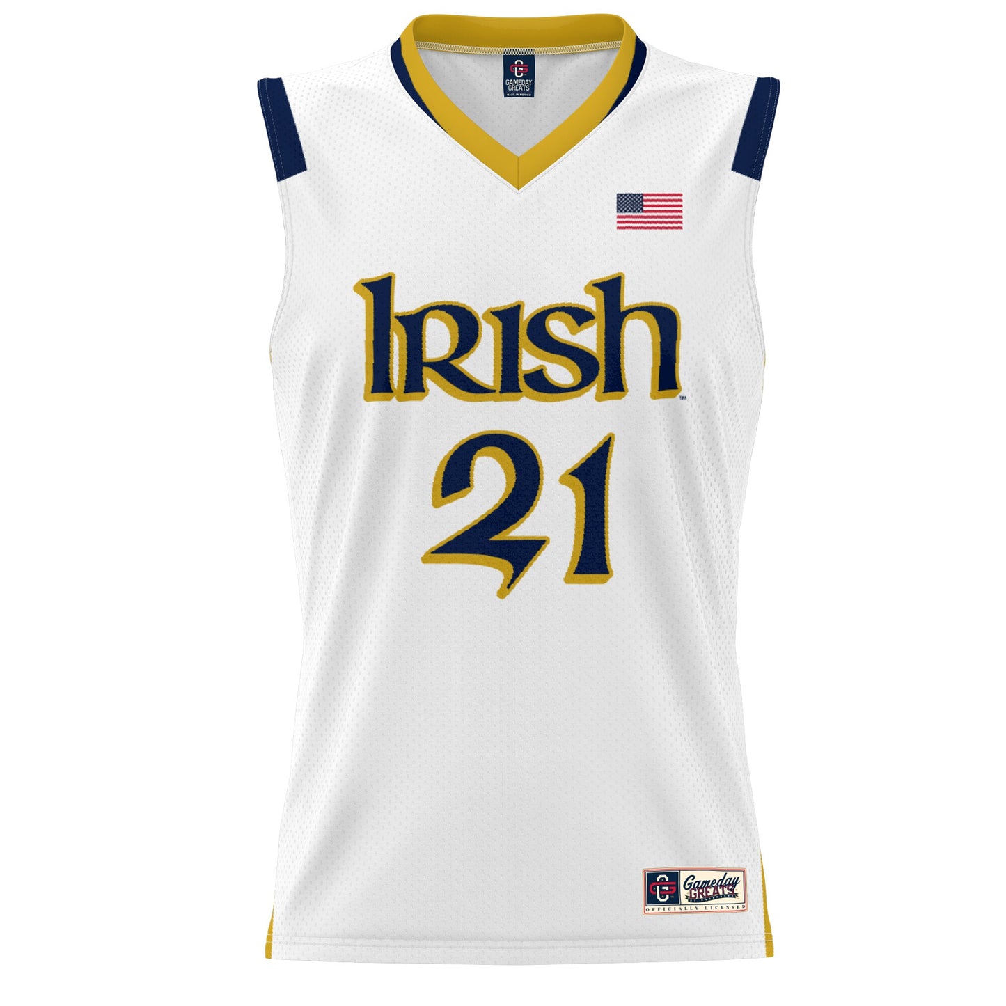 Kayla McBride Notre Dame Fighting Irish GameDay Greats Youth Lightweight Basketball Alumni Jersey - White