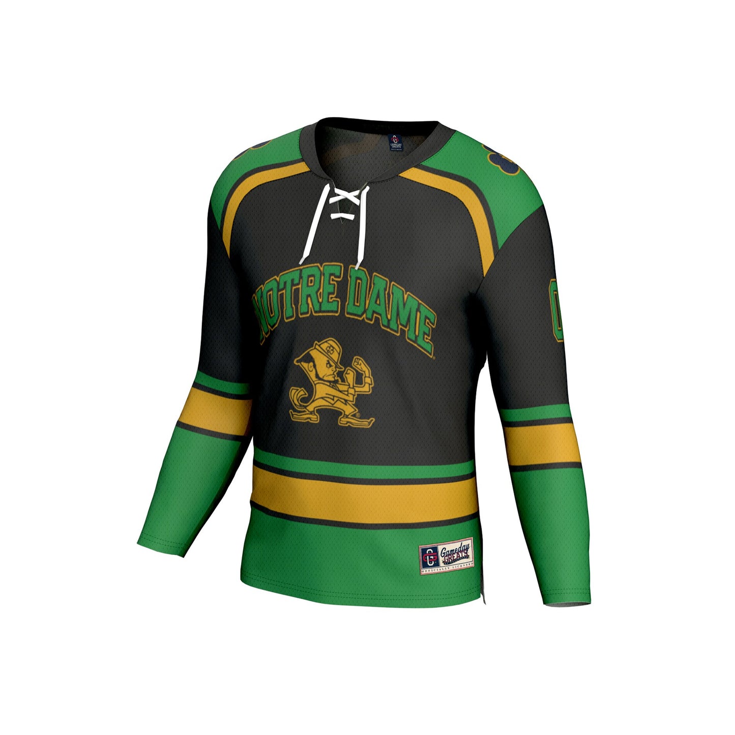 Notre Dame Fighting Irish GameDay Greats Youth Lightweight Hockey NIL Pick-a-Player Fashion Jersey - White
