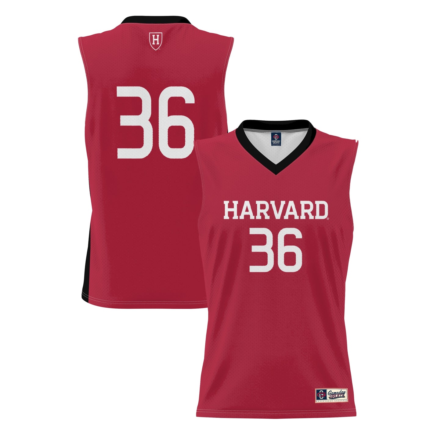 #36 Harvard Crimson GameDay Greats Lightweight Basketball Jersey - White