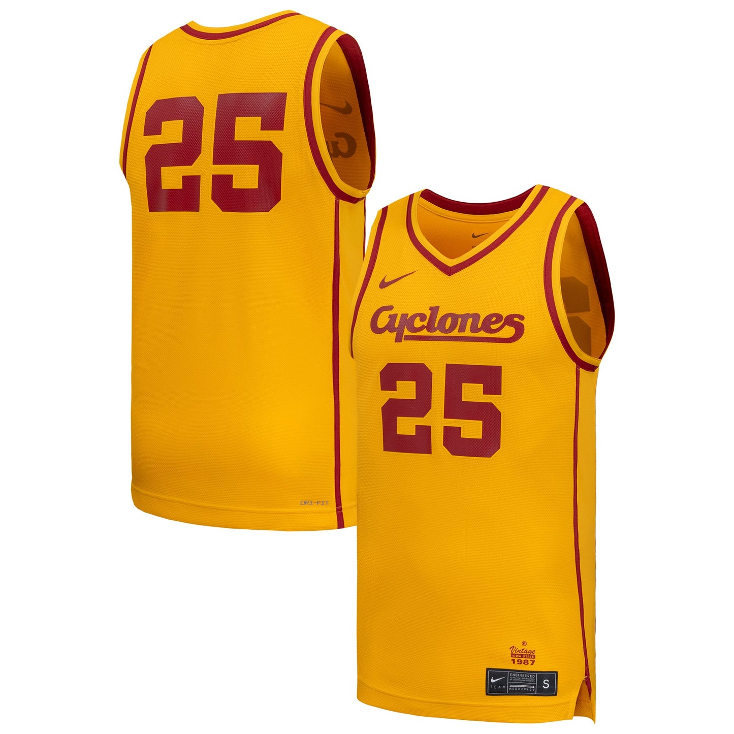 #24 Iowa State Cyclones Nike Replica Basketball Jersey - Cardinal
