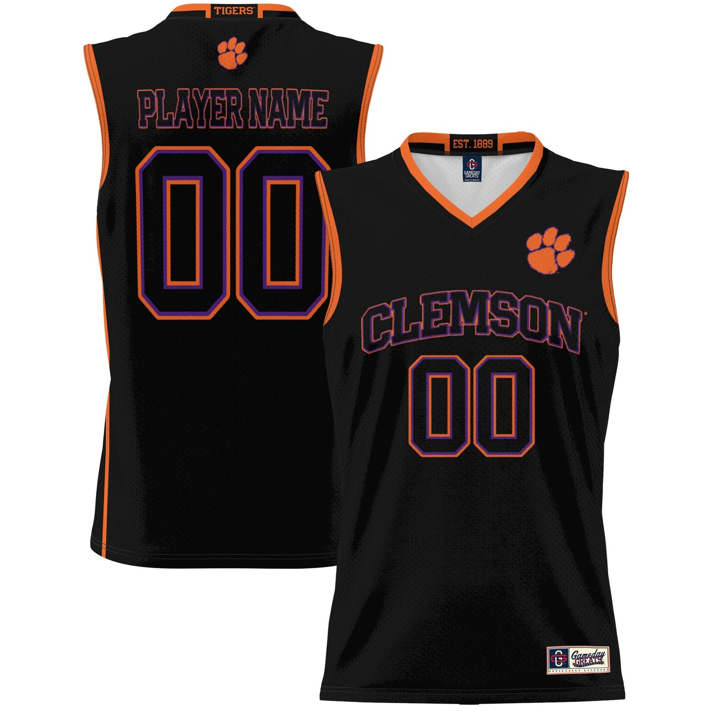 Clemson Tigers GameDay Greats Youth NIL Pick-A-Player Lightweight Women's Basketball Jersey - White