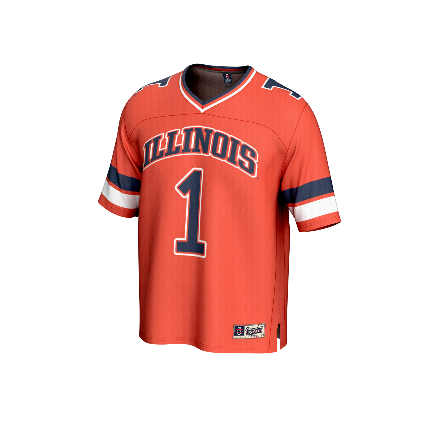 #1 Illinois Fighting Illini GameDay Greats Unisex Collegiate Football Fashion Jersey - Orange