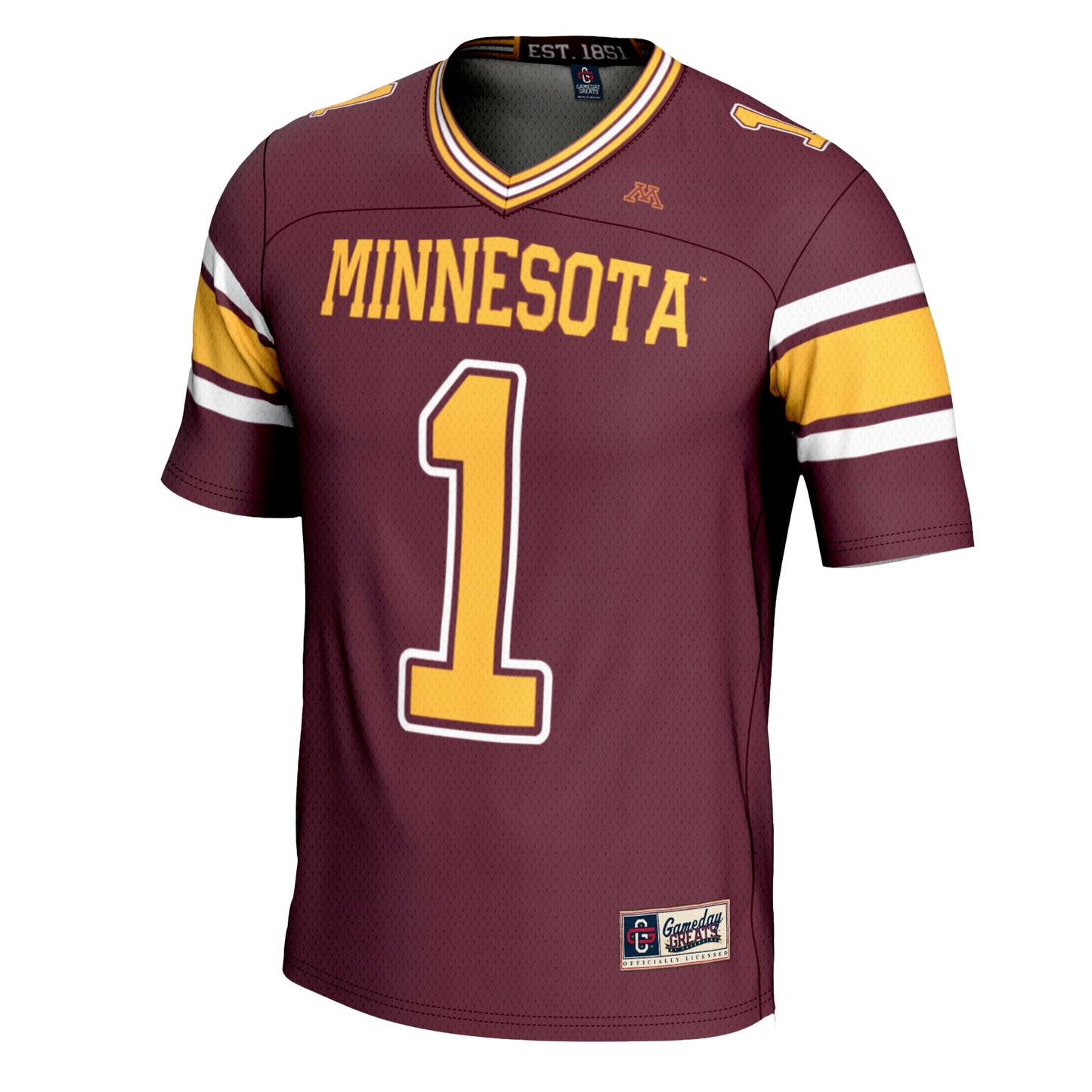 #1 Minnesota Golden Gophers GameDay Greats Youth Football Jersey – Maroon