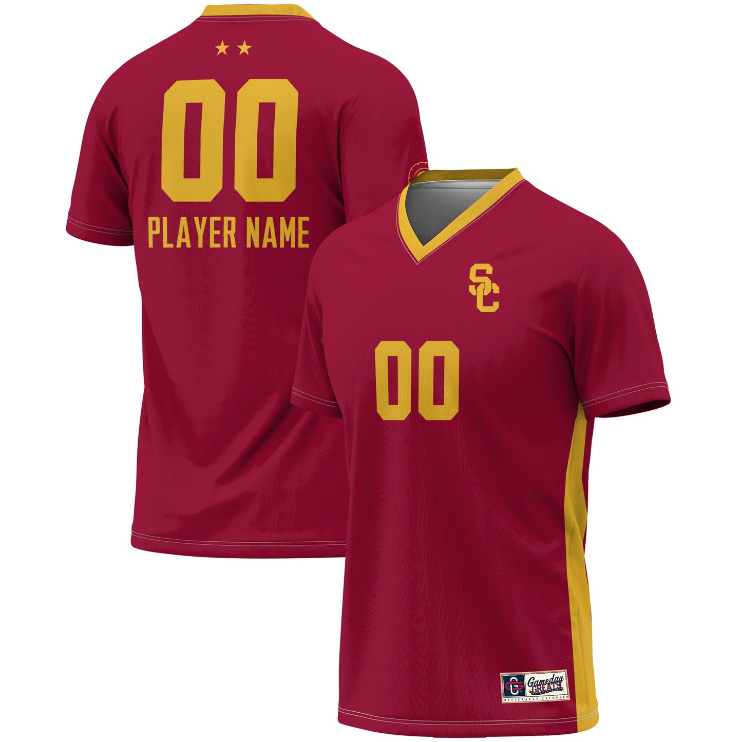 USC Trojans GameDay Greats Youth Pick-A-Player NIL Lightweight Soccer Jersey - Cardinal