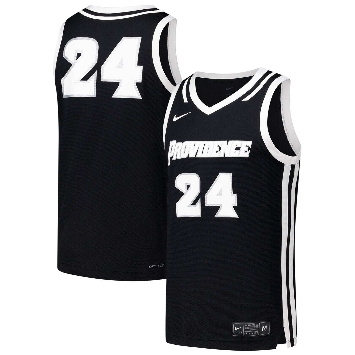 #24 Providence Friars Nike  Replica Basketball Jersey - Black