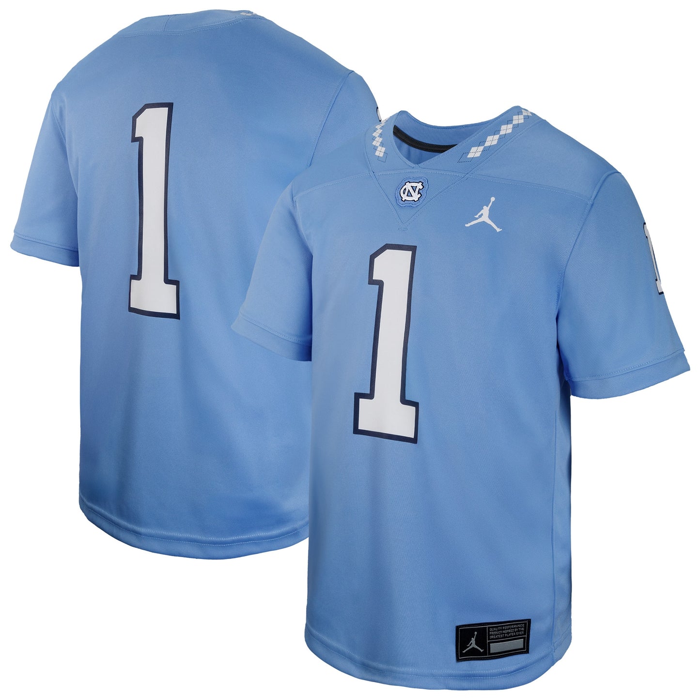 #1 North Carolina Tar Heels Jordan Brand Youth Untouchable Replica Game Jersey - White
