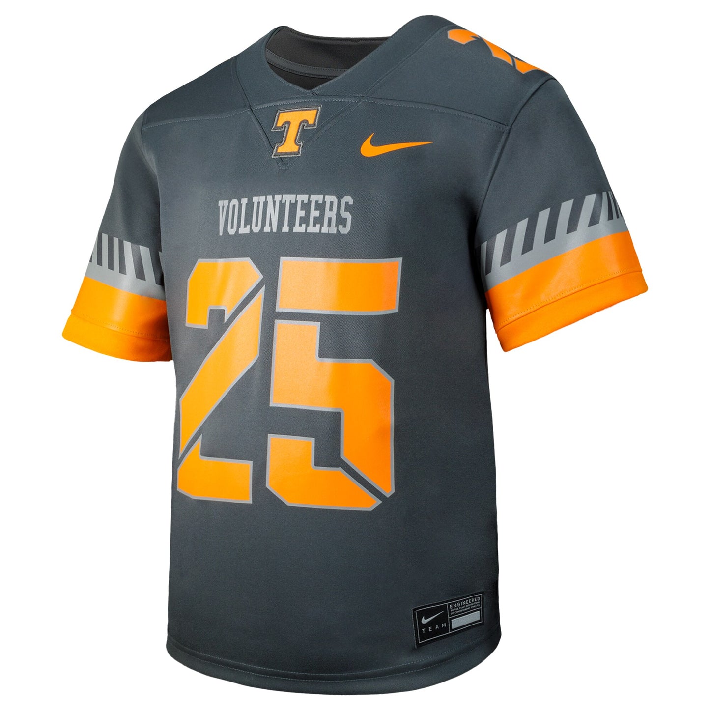 #25 Tennessee Volunteers Nike Youth Alternate Untouchable Replica Game Jersey - Anthracite
