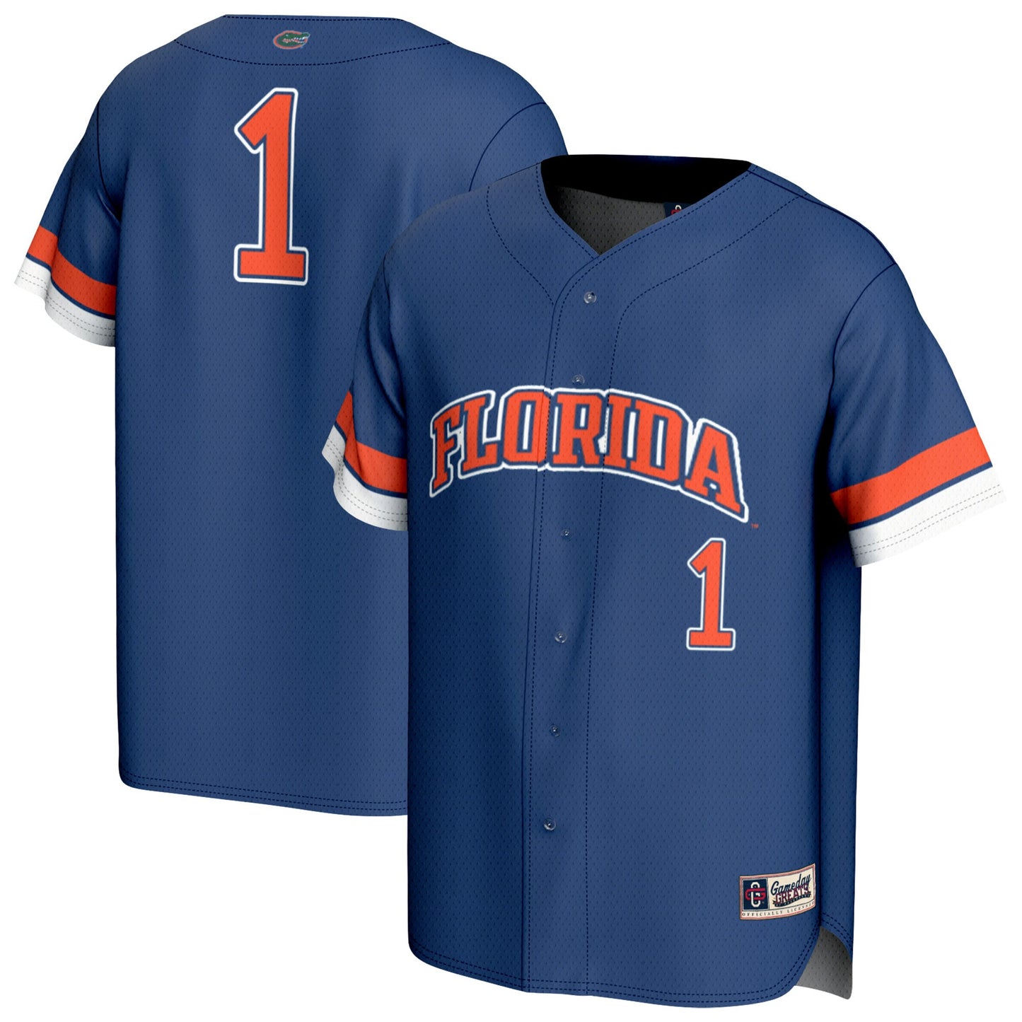 #1 Florida Gators GameDay Greats Unisex Lightweight Collegiate Baseball Fashion Jersey - Royal