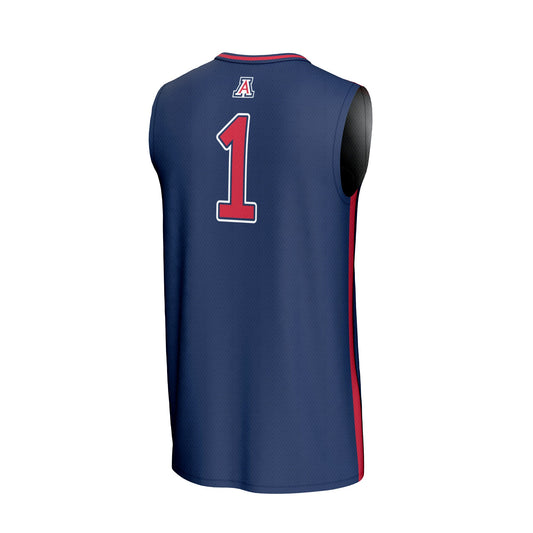 #1 Arizona Wildcats GameDay Greats Youth Lightweight Collegiate Basketball Fashion Jersey - Navy