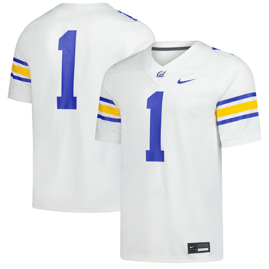 #1 Cal Bears Nike Alternate Game Football Jersey - White